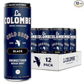 La Colombe Coffee, Cold Brew Black, Unsweetened, 11 fl oz Cans (Pack of 12), Coffeehouse Quality, Natural Sweetness, Specialty Grade Coffee Beans, Ready-to-Drink On-the-Go