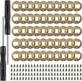 50 Set DIY Bottle Opener Inserts - Stainless Steel Metal Insert Kits - Bronze Resin Finish - Beer Bottle Opener DIY Hardware