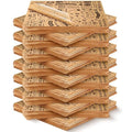 2400 Pcs 12 x 12 Inch Deli Wax Paper Sheets Grease Resistant Tray Basket Liners Newsprint Paper Water and Grease Proof Sandwich Wrapping Square Hot Dog Wrappers for Food Baking (Brown)