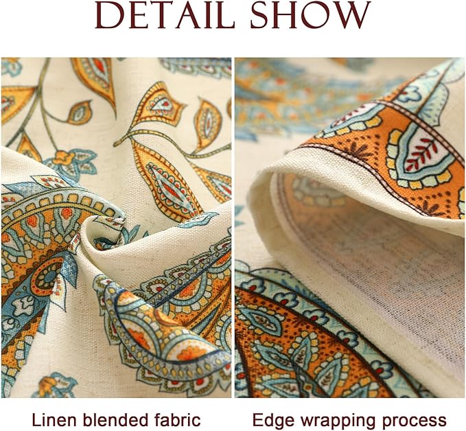 patdrea Designer French Vintage Small Square Table Cloth,Italian Floral Wrinkle Free Tablecloth,Home Table Cover Decor for Kitchen Dining,Christmas,Tea Party,Thanksgiving,55"x55"-Lysaniya