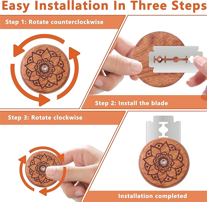 UFO Bread Lame Cutter for Homemade Sourdough,Bread Scorer Tool for Sourdough with 5 Blades and Storage Cover,Slashing Tool Bread Cutting Knife for Artisan Bread and Makers (Lotus-black)