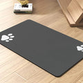 Pet Feeding Mat-Absorbent Dog Mat for Food and Water Bowl-No Stains Quick Dry Water Dispenser Mat-Dog Accessories Pet Supplies-Bowl for Messy Drinkers（Darkgrey,23"x34"