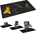 Large 80 x 48 Inch Under Grill Mats for Outdoor Grill, Double-Sided Fireproof Grill Pad, Waterproof, Oil-Proof, Indoor Fireplace/Fire Pit Mat, Easy-Clean BBQ/Grill Floor Mat for Deck & Lawn