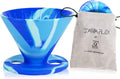 The Original JavaFlex Premium Foldable Silicone Pour Over Coffee Maker and Storage Pouch. Uses #2 V60 Cone Coffee Filters