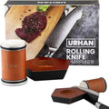 Rolling Knife Sharpener Kit – 5 Magnetic Angles (12, 15, 17, 19 & 22 Degrees) – Diamonds and Ceramic Discs – Durable Knife Sharpening System – Easy to Use at Home – Suitable for Kitchen Knives