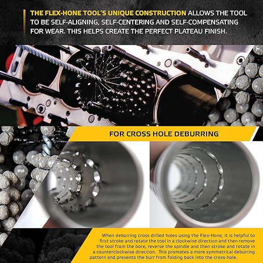 Brush Research BC1516600 FLEX-HONE®, 15/16" (23.8mm) Diameter, 600 Grit, Silicon Carbide, for Mild Steel, Stainless Steel, Cast Iron and Softer Ferrous Materials