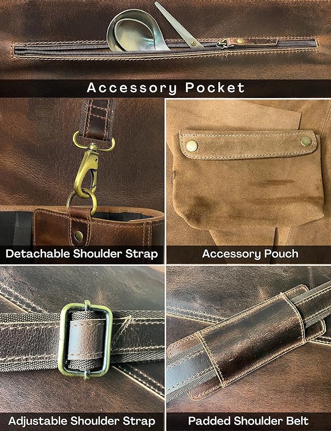 Rustic Town Genuine Leather Chef Knife Roll All Purpose Chef Roll